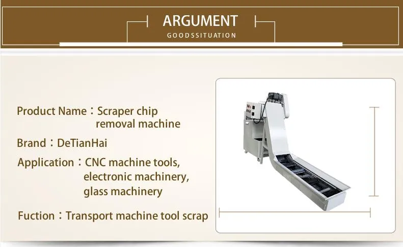 CNC Machine Scraper Chain Conveyor Metal Chip Removal Conveyor