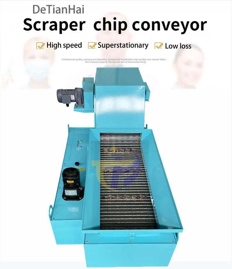 High Effectively Scraper Conveyor for CNC Machines