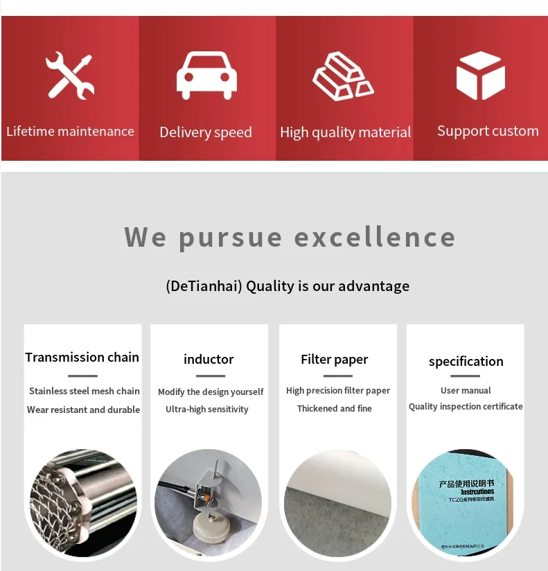 CE Certificate OEM 100L 200L 500L Paper Tape Filter with Magnetic Separator