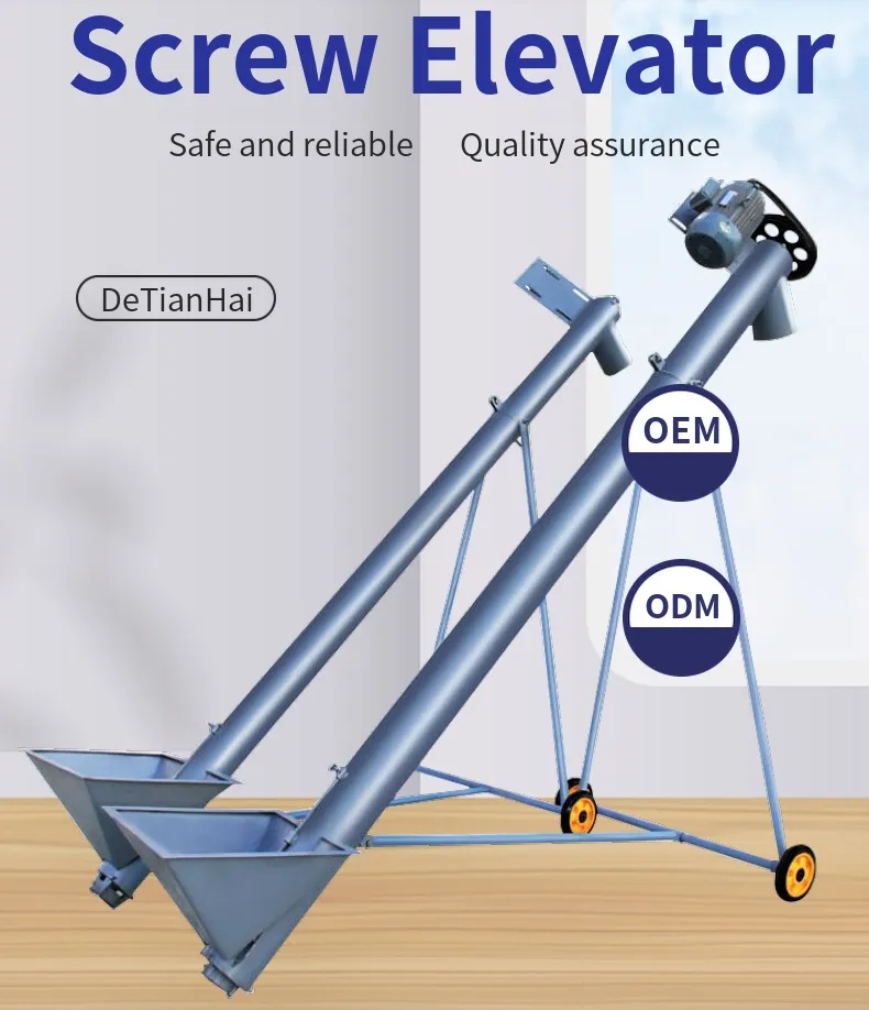 Customize Horizontal/Inclined Vertical Screw Auger Conveyor Feeder Machine for Packing Machine