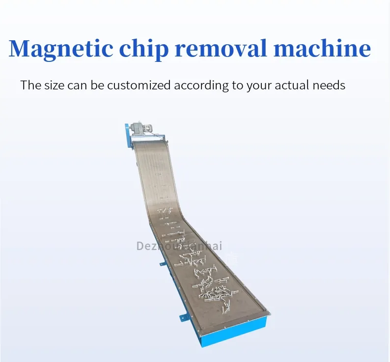 Customized Chip Conveyors Swarf Removal Machine Magnetic Chip Conveyor for CNC Machine