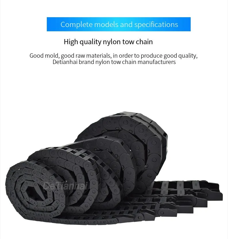 Small Size Flexible Plastic Cable Protective Tube Nylon Drag Chain