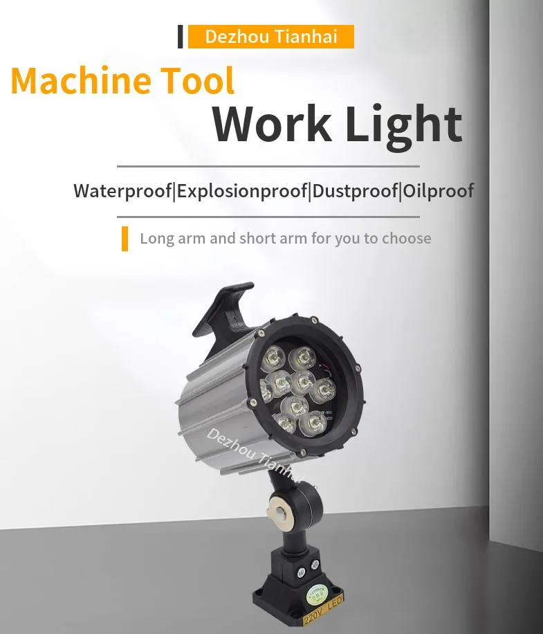 Machine Work Lamps LED CNC Lathe Water-Proof and Oil-Proof Mechanical Light