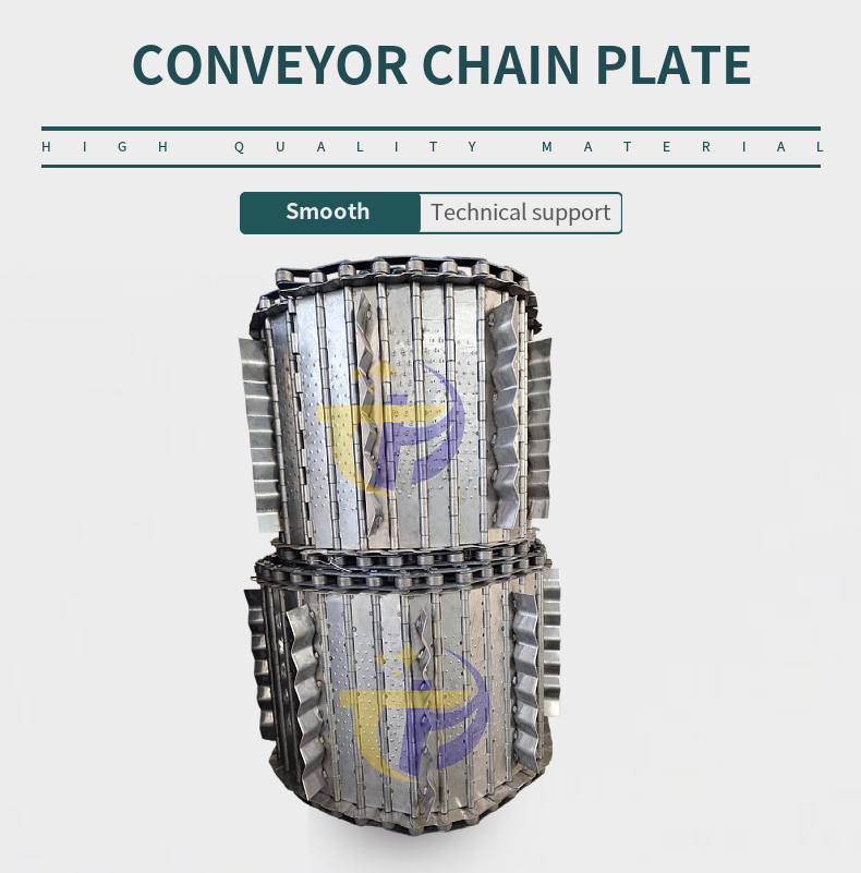 Stainless Steel Chain Plate Steel Scrap Conveyor Belt Chain High Temperature Resistant Conveyor Belt