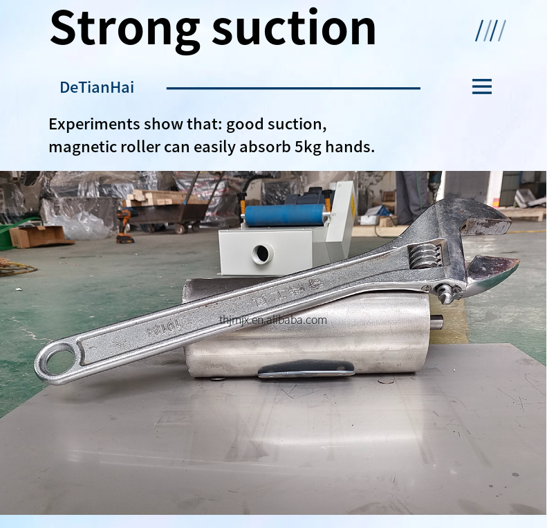 Cutting Fluid Tank Filtration Roller Magnetic Separator Iron Powder Separation and Filtration