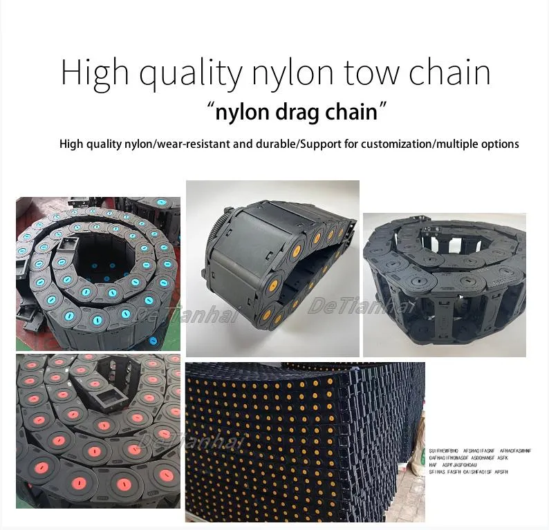 Flexible Bridge Nylon Plastic Cable Drag Chain for CNC