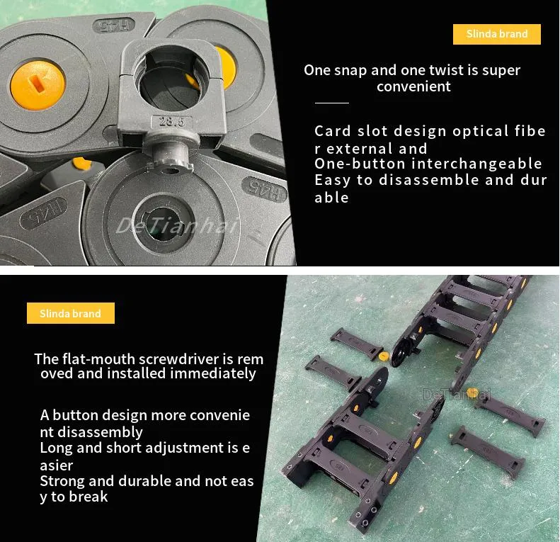 Hot-Saling Cable Tow Chain Wire Carrier Plastic Drag Chain