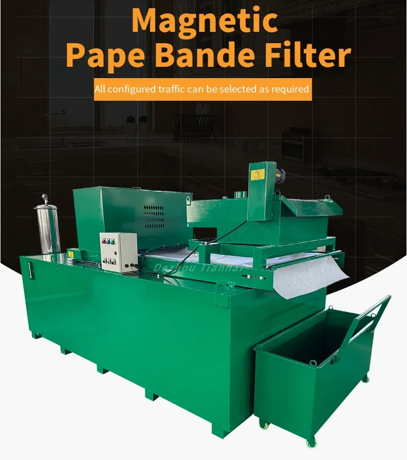 Chemical Machinery Paper Bag Filter Grinder Paper Belt Type Magnetic Coolant Separator Equipment