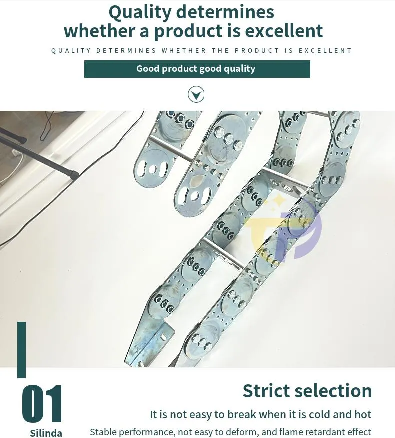 Machine Protective System Stainless Steel Cable Carrier Chain