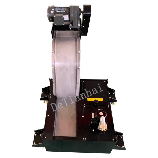 CNC Chip Conveyor Magnetic Plate Form Scraps Excluding Machine Customized Hinged Chain Chip Conveyors With CE