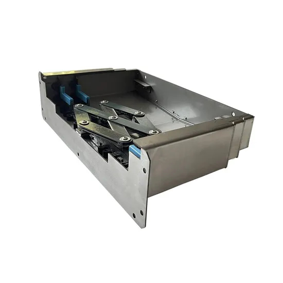 Telescopic Steel Bellows Cover Steel Plate Type Bellows Cover for CNC Machine