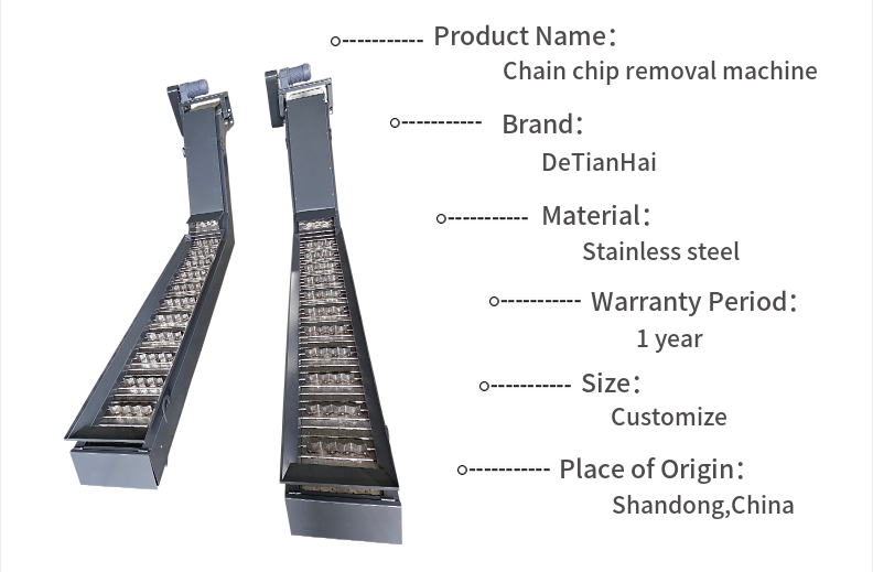 CE Customized Waste Scraper Removal Machine Chain Plate Chip Conveyor