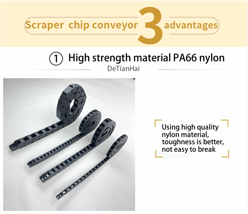 High Quality Small Model 7*7 Nylon Drag Chain
