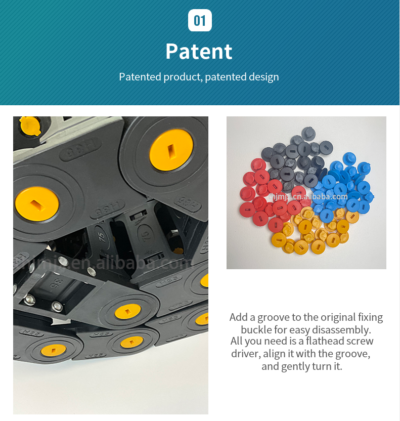 CNC Router High Quality Plastic Chain Cable Carrier Track for Wires Nylon Drag Chain