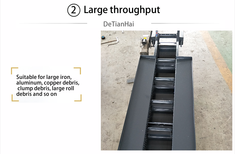 Manufacturer Customized High-Speed Punch Scraper Chip Removal Machine Conveyor