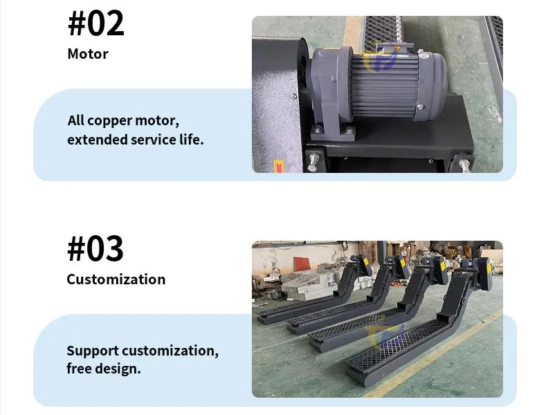 CE Chain Plate Magnetic Chip Conveyor Scraper Tape Chip Removal Machine