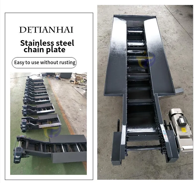 High Quality Belt Type Chip Scraper Conveyor CNC Metal Chip Conveyor Machine