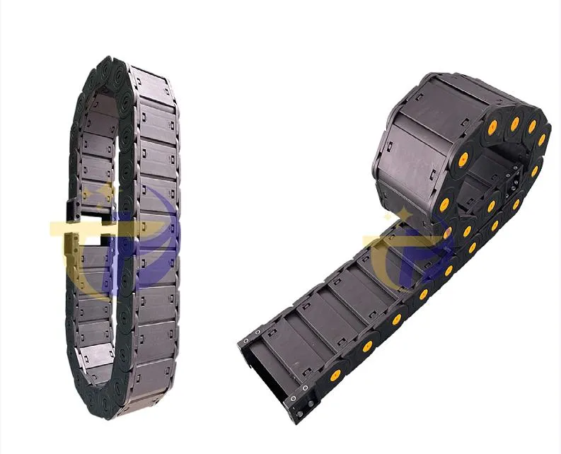 High Speed Nylon Material Electrical Bridged Cable Carrier Drag Chain