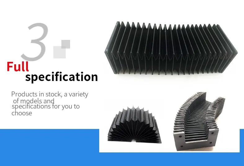 High Quality CNC Machine Bellows Cover Plastic Accordion Protective Telescopic Covers