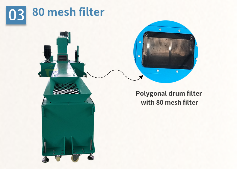 Roller Scraper Chip Removal Machine Filters Transfers Iron Aluminum Debris Conveyor