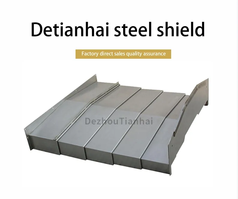 High Quality Production Telescopic Spring Steel Cover Roll up Cover Bellows with Steel Lamella