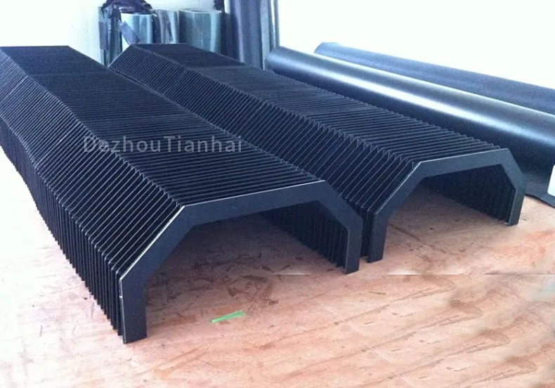 Fabric Nylon Accordion Linear Slide Way Cover CNC Bellows Cover