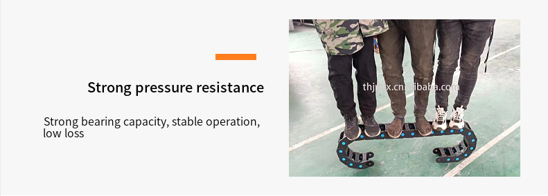 100 Series Manufactures CNC Machine Tool Tank Plastic Drag Chain Nylon Reinforced Drag Chain