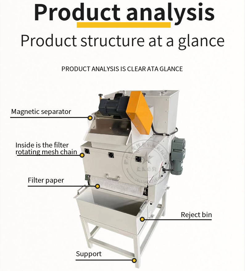 Drum Type Standing Position Small Footprint High Filtration Accuracy Gravity Paper Tape Filter