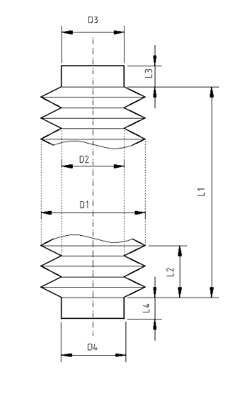 CNC Machine Tool Round Square One Line Organ Type High Temperature Protection Cover