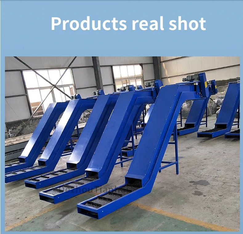 High Quality Hinged Chain Belt Chip Conveyor System for Promotional Machine Tools