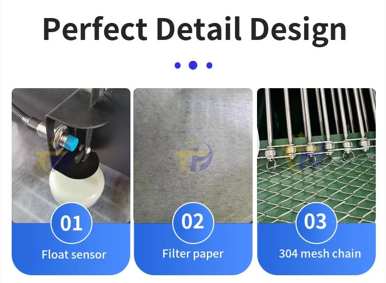 Low Price High Quality Paper Tape Filter 15-35 Microns with Magnetic Separator
