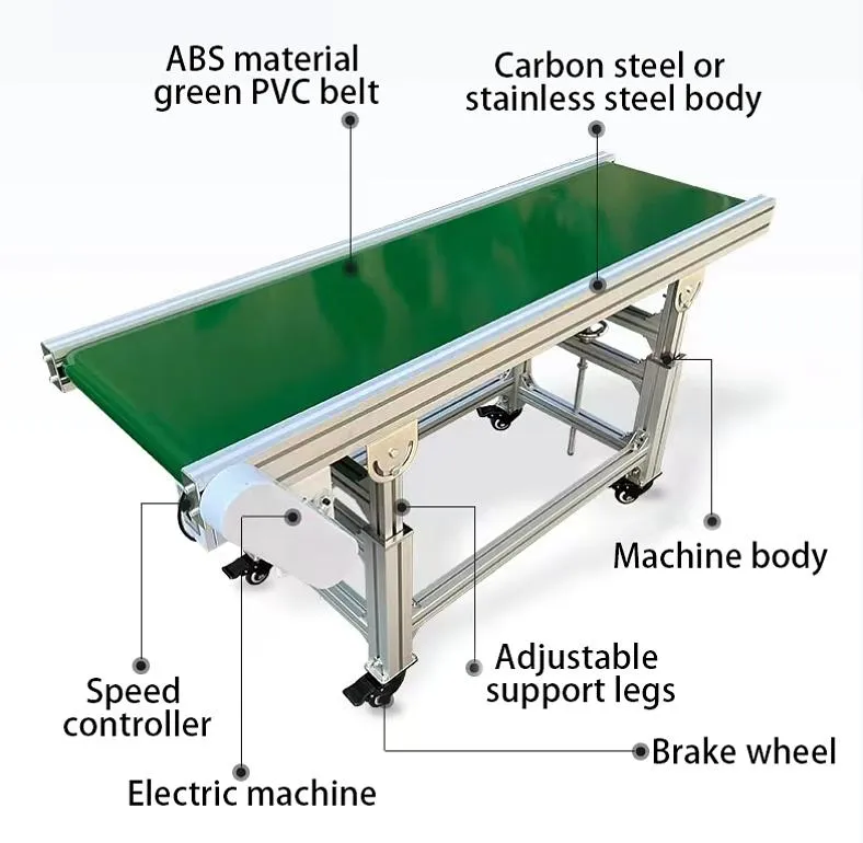 Hot Selling Folding Industrial Inclined Belt Conveyor for Loading &amp; Unloading