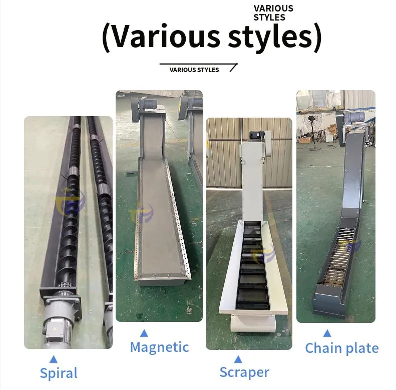 CE Chain Plate Magnetic Chip Conveyor Scraper Tape Chip Removal Machine