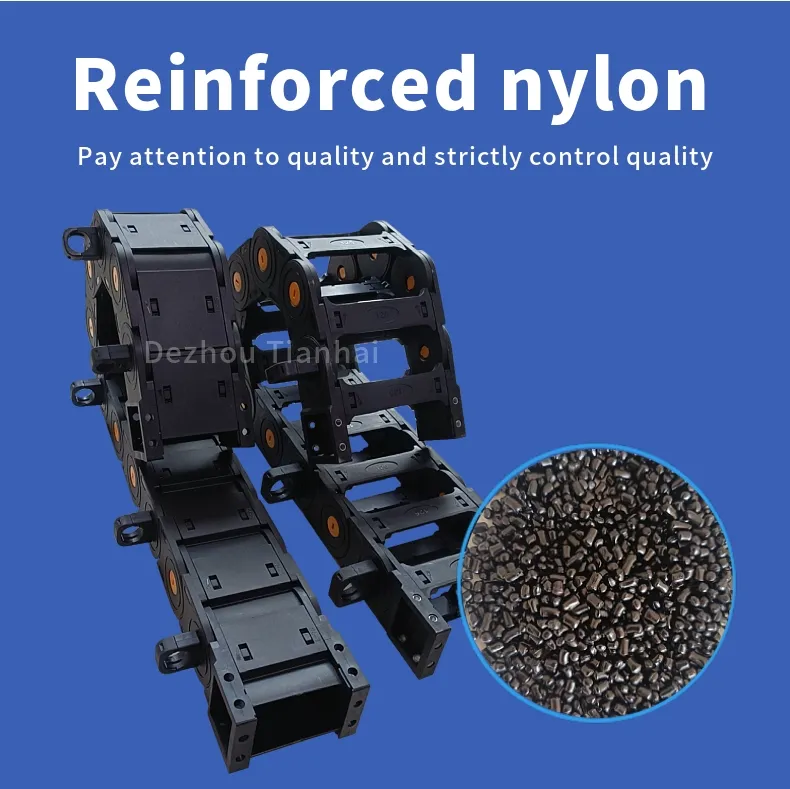 Bridge/Closed Cable Carrier Hydraulic Hose Cable Nylon Drag Chain Energy Chain