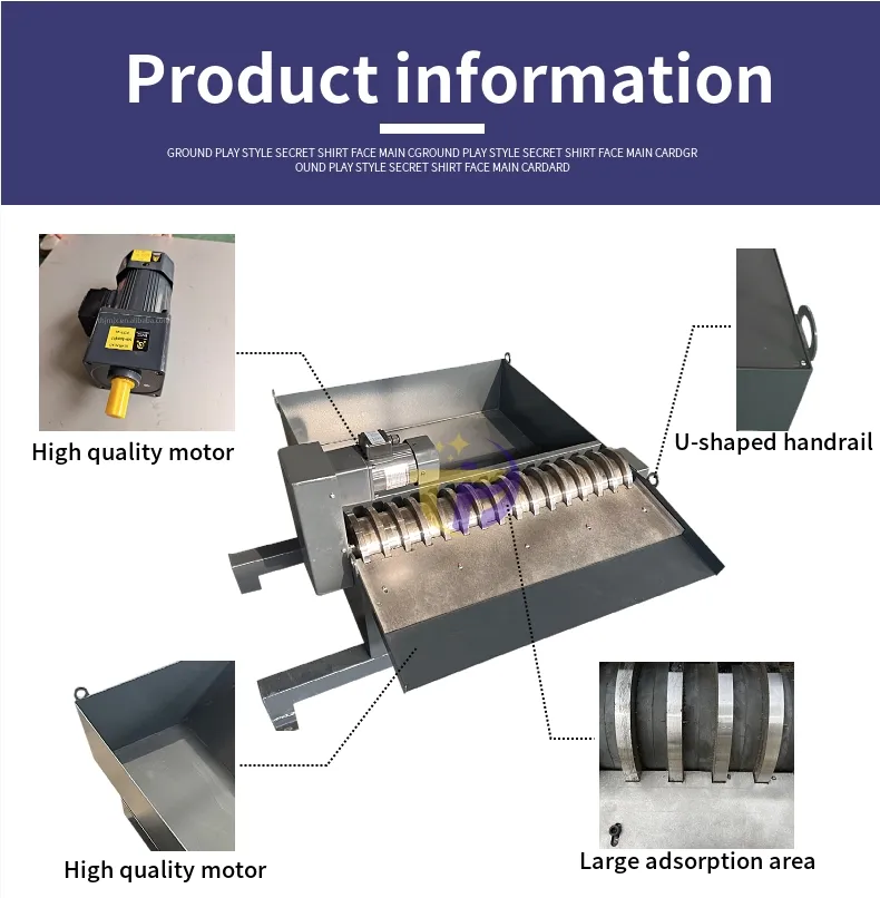 Grinding Machine Iron Filings Magnetic Separator Machine Tool Comb Magnetic Separator