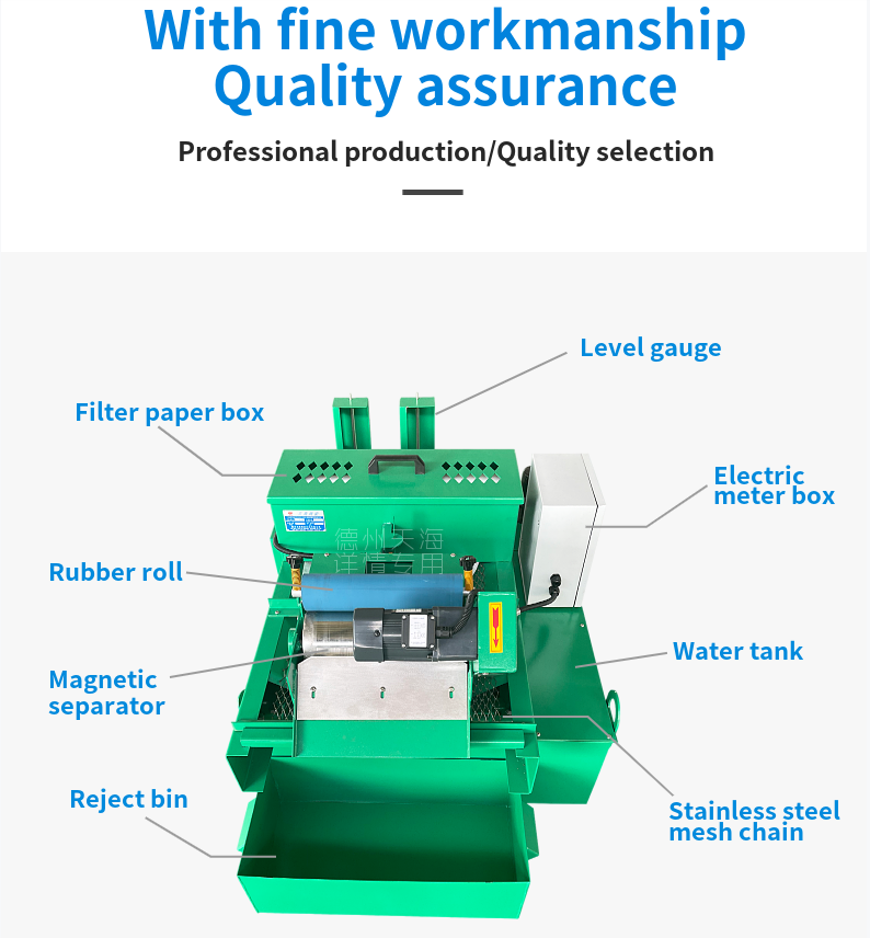 High Quality Acid and Alkali Resistant 150L Grinder Paper with Filter Coolant Filter Grinder
