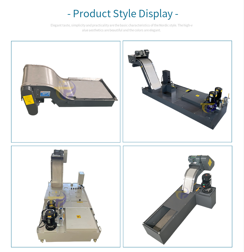 Magnetic Conveyor Used to Transport Iron Filings on Machine Tools