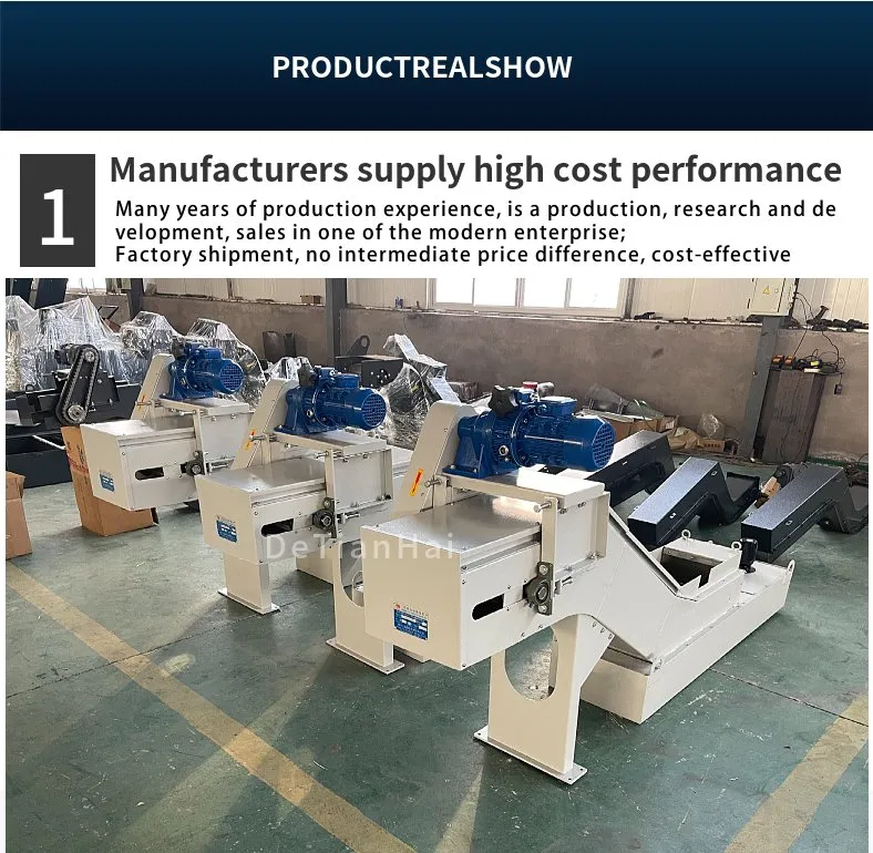 The CNC Machining Center Uses a Customized Chain-Plate Chip Conveyor