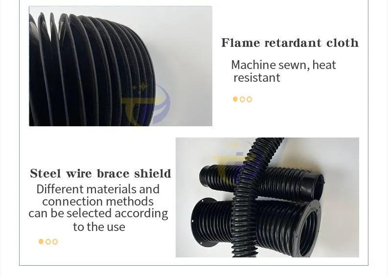 High Quality Hot-Selling Flexible Round Bellows Covers Rubber Bellows Dust Cover