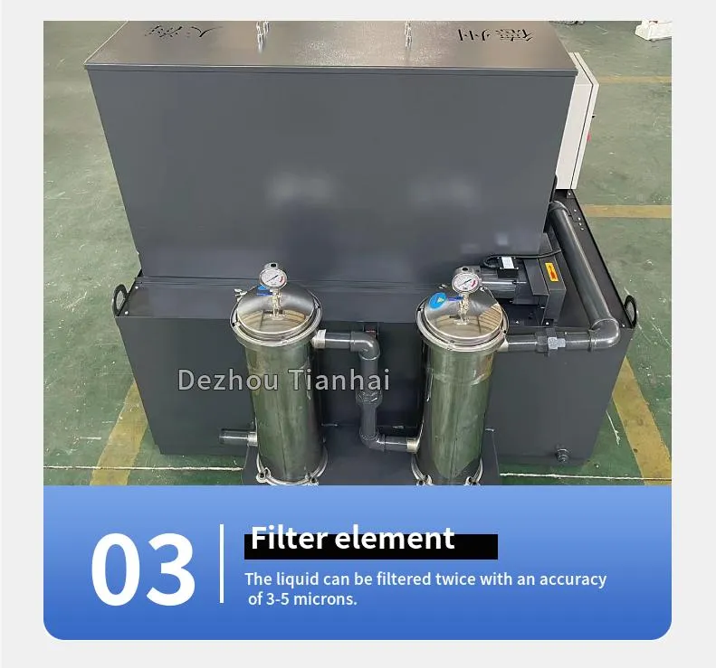with Magnetic Separator 250L Paper Tape Filter Filtration Precision 15-35 Microns