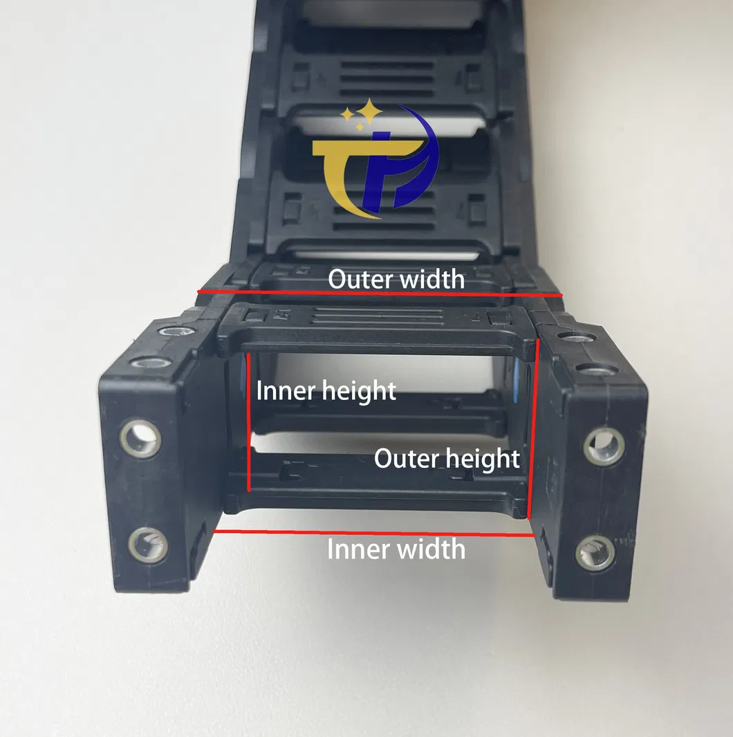 CNC Machine Tool Bridge Completely Enclosed Tank Plastic Nylon Drag Chain