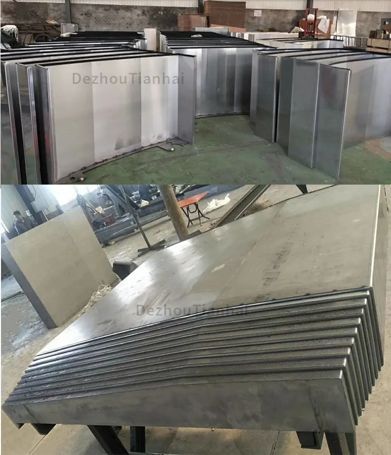 High Quality Production Telescopic Spring Steel Cover Roll up Cover Bellows with Steel Lamella