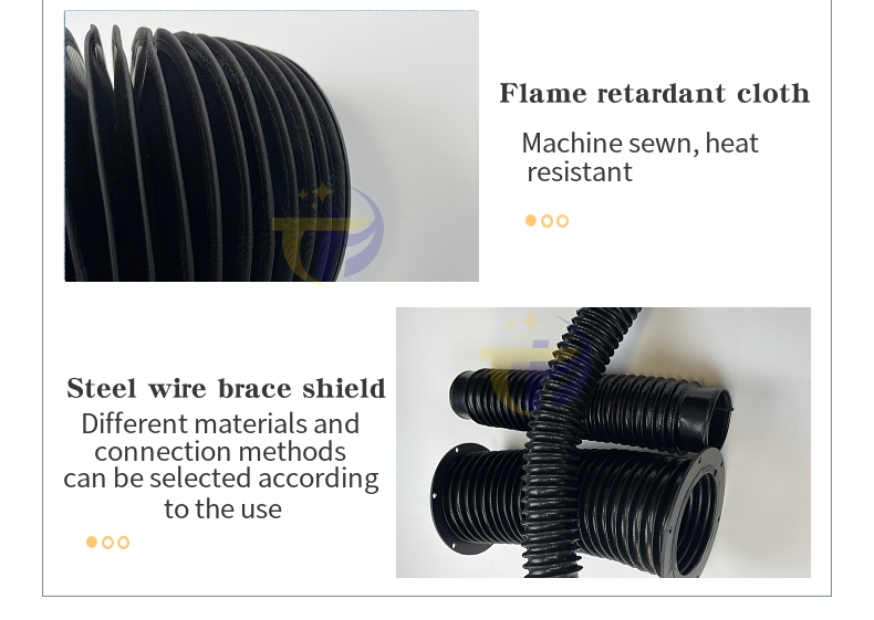 Waterproof, Dustproof, Oil-Proof Bellows Cover Telescopic Circular Shield Flexible Circular Tube