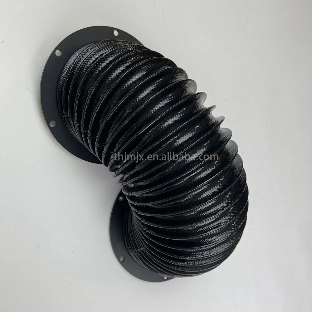 Nylon Rubber Dust Proof Oil Proof Waterproof Round Bellows Cover for Hydraulic Cylinders
