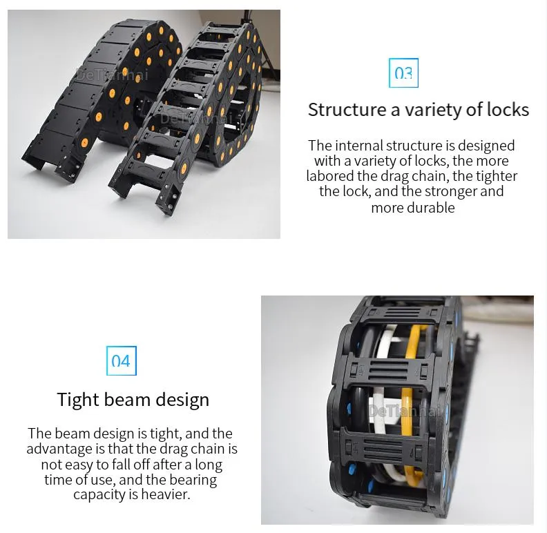 High Small Size Plastic Nylon Cable Drag Chain