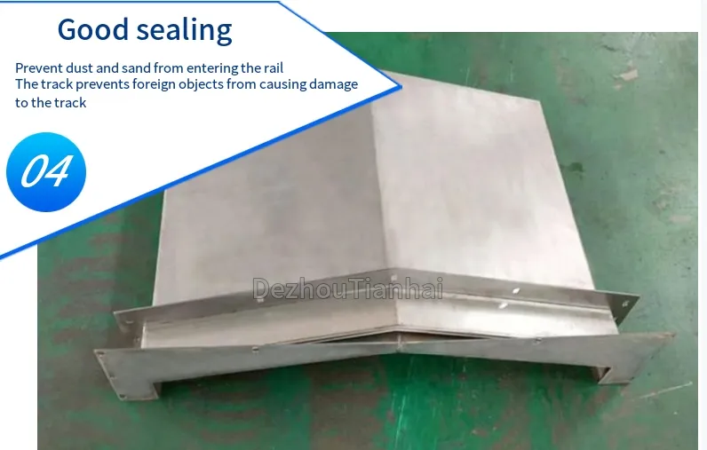 Customized Steel Plate Telescopic Protection Bellows Cover for CNC Machine Tools