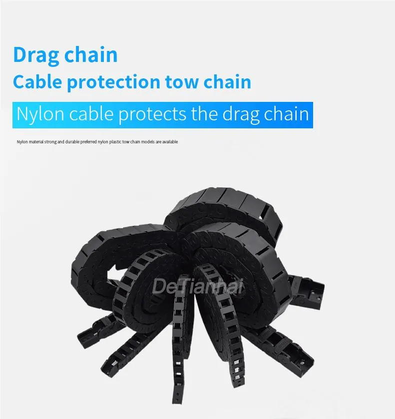 Small Size Flexible Plastic Cable Protective Tube Nylon Drag Chain