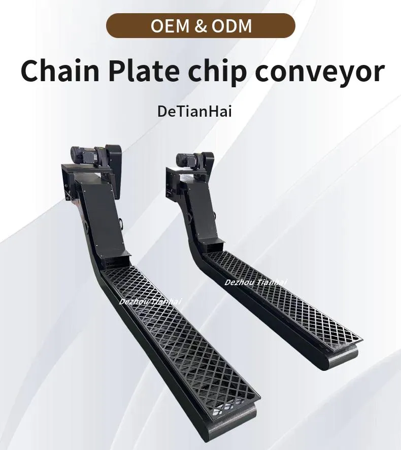 CE Chain Plate Magnetic Chip Conveyor Scraper Tape Chip Removal Machine