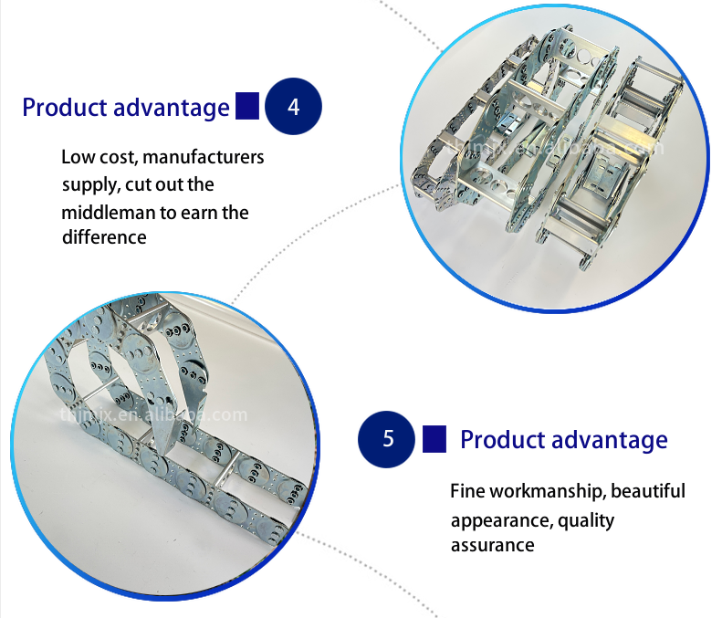 CNC Machine Steel Aluminum Brand Manufacturer Fully Enclosed Bridge Type Drag Chain