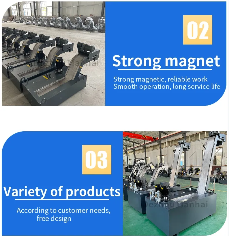 Machine Tool Magnetic Chain Belt Conveyor Magnetic Chip Removal Conveyor